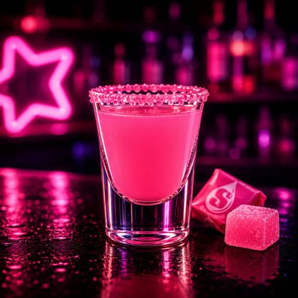 Pink Starburst shot